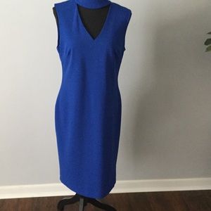 Royal Blue Calvin Klein Peekaboo Neckline